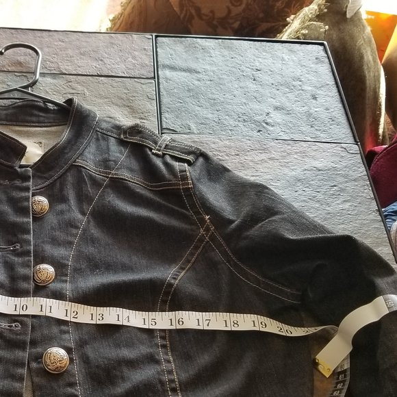 COPY - WhipStitched Military Styled Black Jean J… - Picture 6 of 8